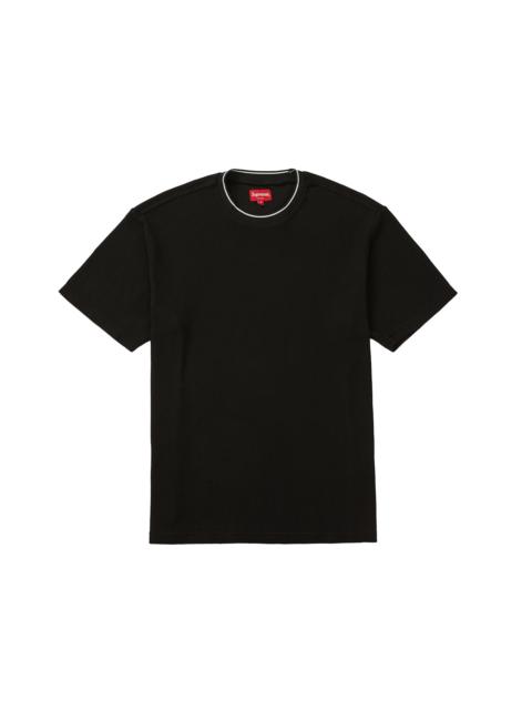 Supreme Stripe Rib Waffle Top Black
