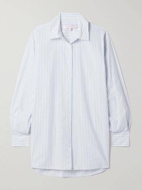 Oversized Striped Cotton-poplin Shirt