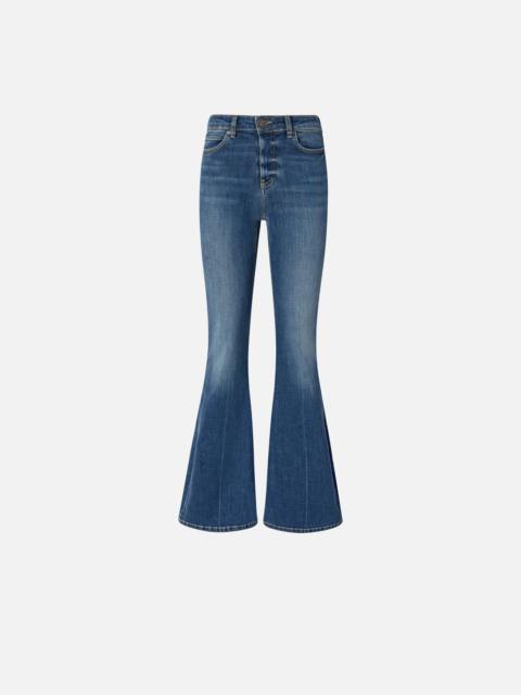 FLARED STRETCH DENIM JEANS
