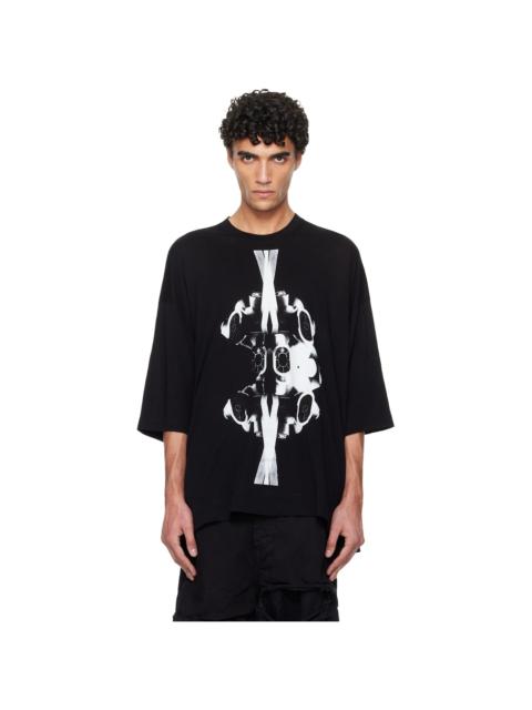 Black Numinous Print Over T-shirt