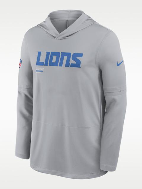 Detroit Lions Pure Fury Sideline Men's Nike Dri-FIT NFL Long-Sleeve Hooded Top