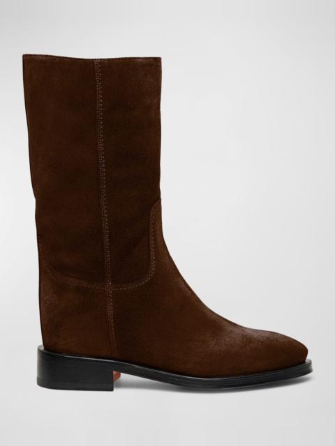 Fleeces Suede Tall Ranch Boots