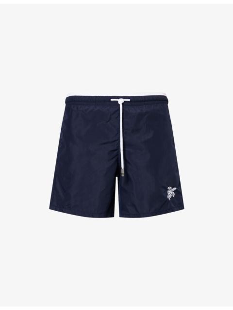 Moka Embroidered-Logo Swim Shorts
