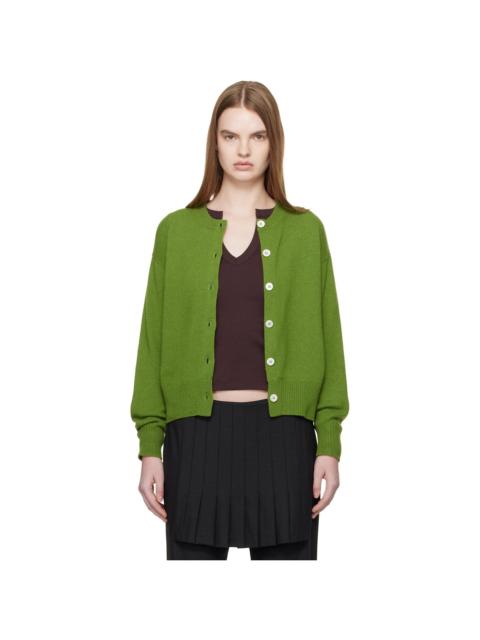 Green Ada Crewneck Cardigan