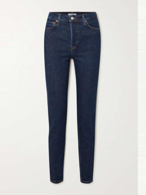 High-rise skinny jeans