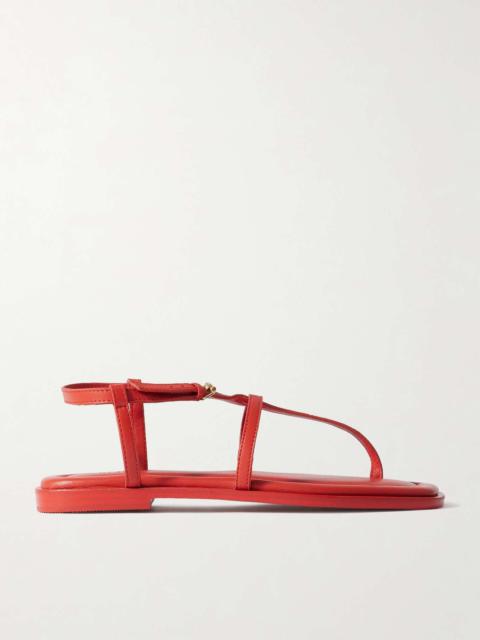 Remly leather sandals Red