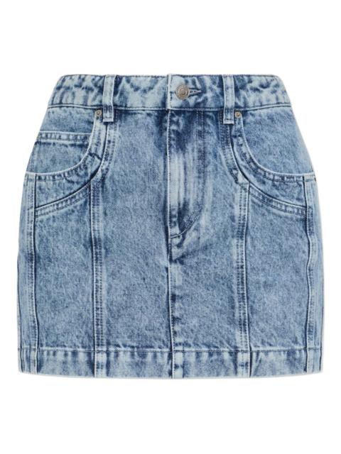 Juana five-pocket denim mini skirt