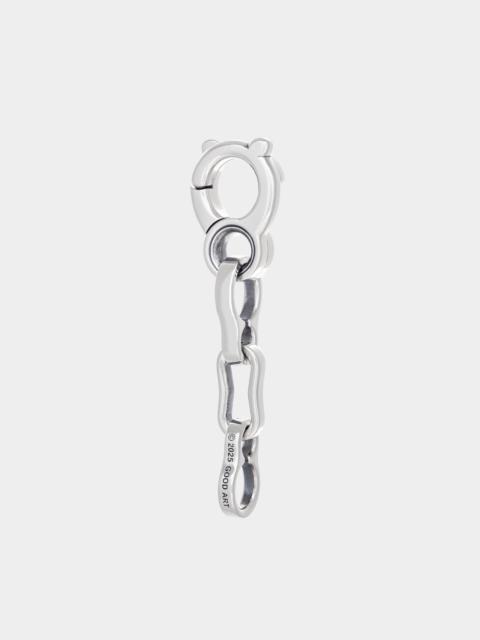 GOOD ART HLYWD BOTTLE CHAIN KEYCHAIN SIZE B - STERLING SILVER