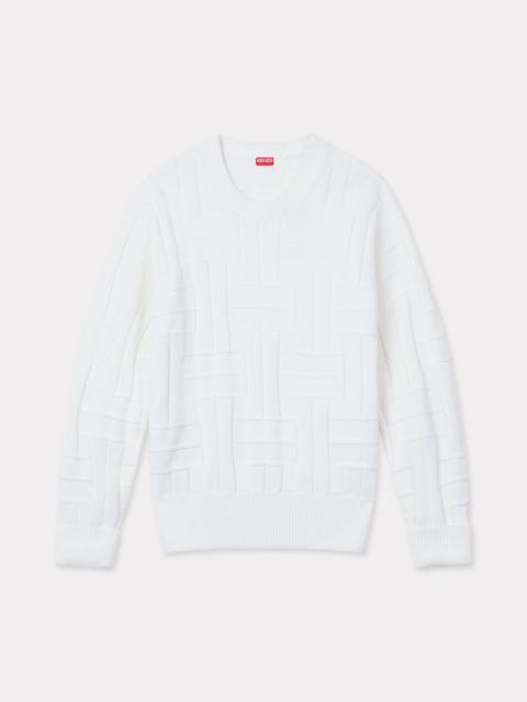 'KENZO Weave' embroidered jumper in cotton