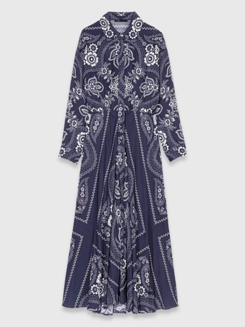 Maxi bandana print dress