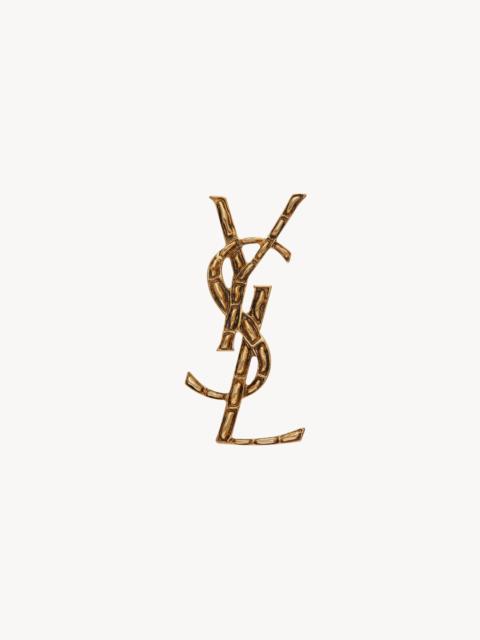 CASSANDRE CROCODILE BROOCH IN METAL