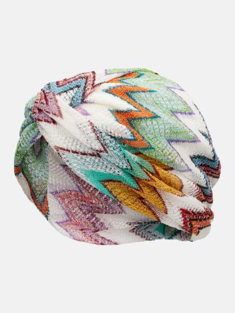 Zigzag lamé headband
