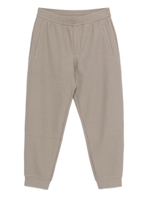 logo-pattern track pants