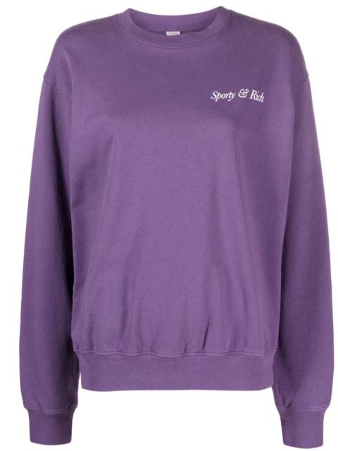 logo-print cotton sweatshirt