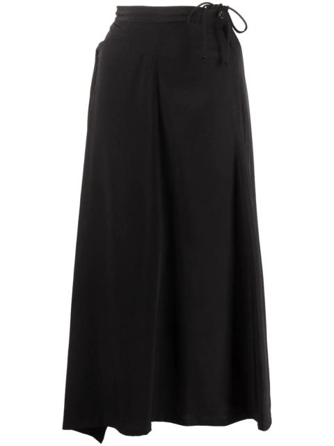 drawstring A-line skirt