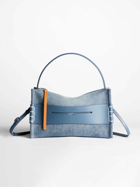 LOAFER BAG IN MID-BLUE DENIM