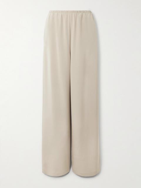 Stretch-silk Wide-leg Pants