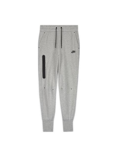 (WMNS) Nike Sportswear Tech Fleece Zipper Slim Fit Bundle Feet Sports Pants/Trousers/Joggers Dark Gr