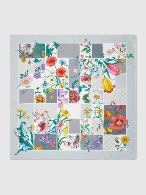 Printed silk twill carré