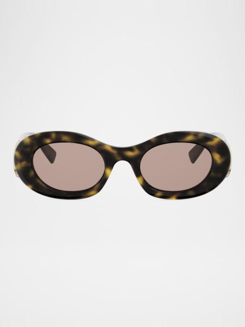 Divas' Dream Acetate Oval Sunglasses