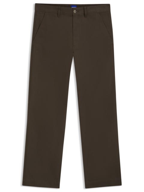 REGULAR-FIT TROUSERS IN STRETCH-COTTON CANVAS