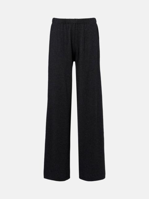 Aina cotton and cashmere jersey straight pants
