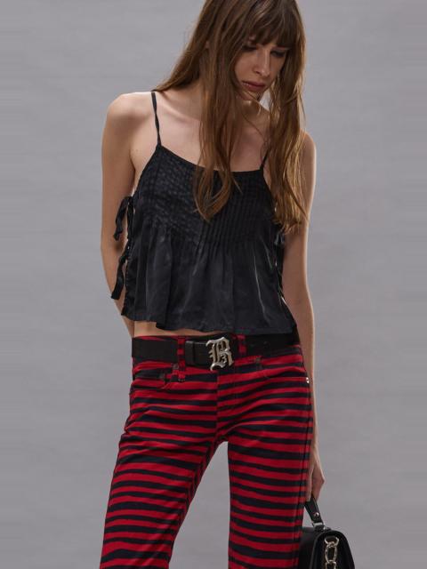 SQUARE NECK CAMI WITH TIES