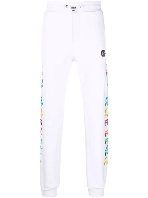 Gothic Plein logo track pants