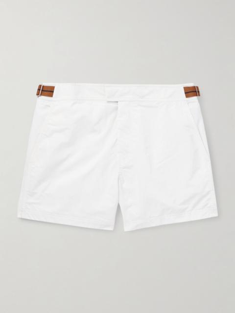 Rio Straight-Leg Mid-Length Swim Shorts White