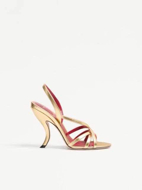 FETISHIQUE SANDAL IN LAMINATED NAPPA 105MM