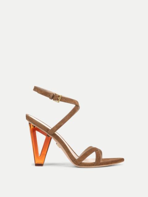 LANAYA SUEDE ANKLE-WRAP SANDAL