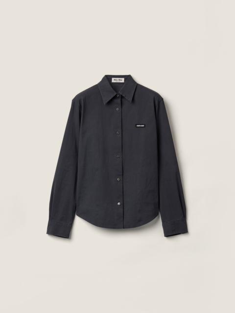 Stretch poplin shirt