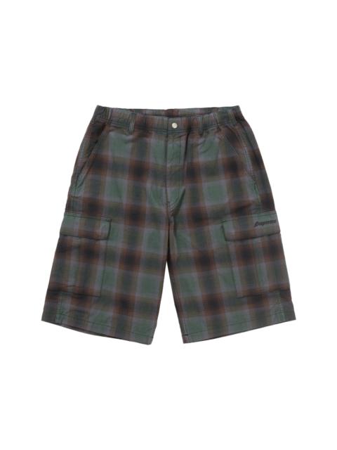 Supreme Supreme Shadow Plaid Cargo Short Green - SS25SH5 GREEN
