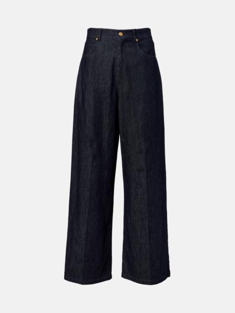Lavinia high-rise wide-leg jeans