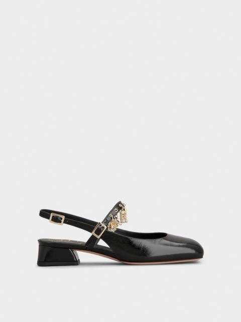 Très Vivier Slingback Mary Janes in patent leather