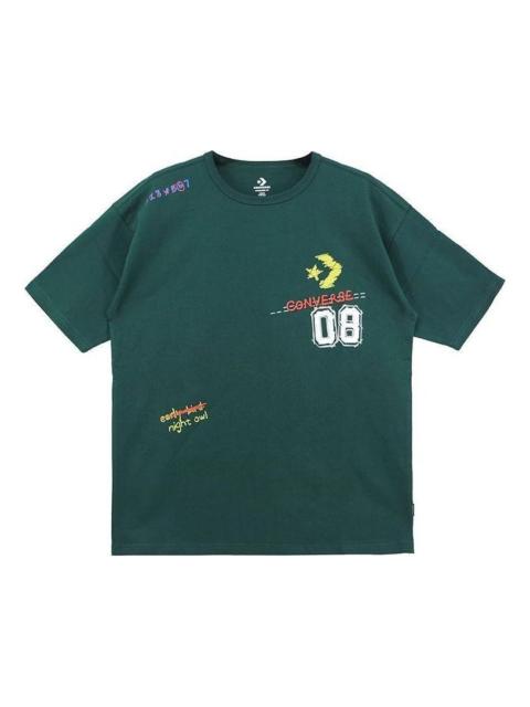 Converse Put-a-Smile-On-Your-Face Logo T-Shirt 'Green' 10024879-A03