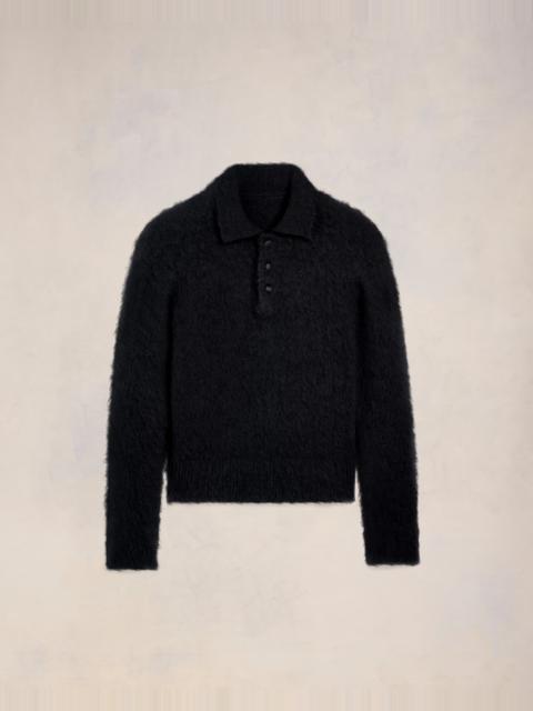 ALPACA MOHAIR BRUSHED POLO
