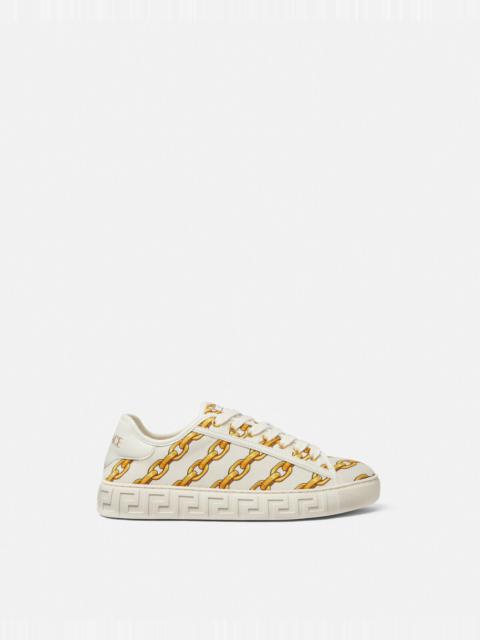 Chain Stripes Greca Sneakers