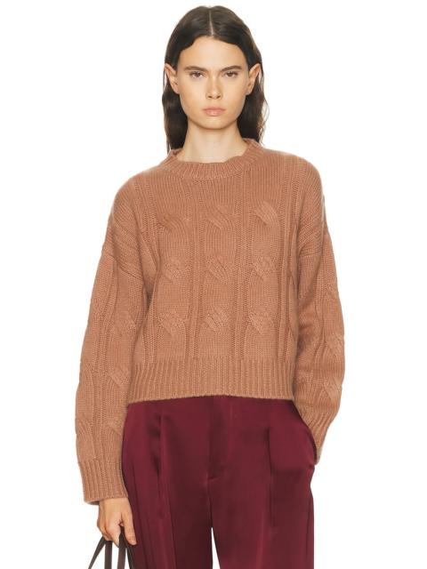 Tristan Crewneck Cable Pullover Sweater