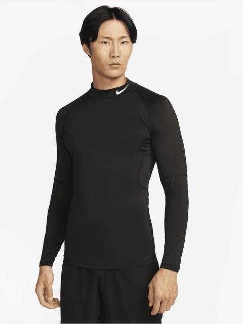 Nike Pro Men's Dri-FIT Fitness Mock-Neck Long-Sleeve Top