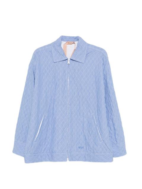 quilted striped jacket