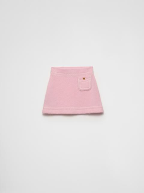 Cashmere miniskirt