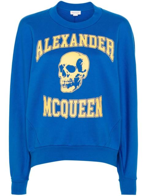 skull-print crew-neck sweatshirt