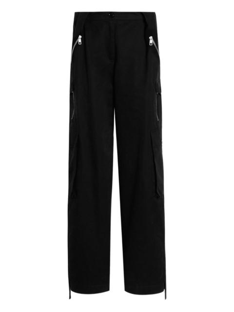 zip-pocket cargo trousers