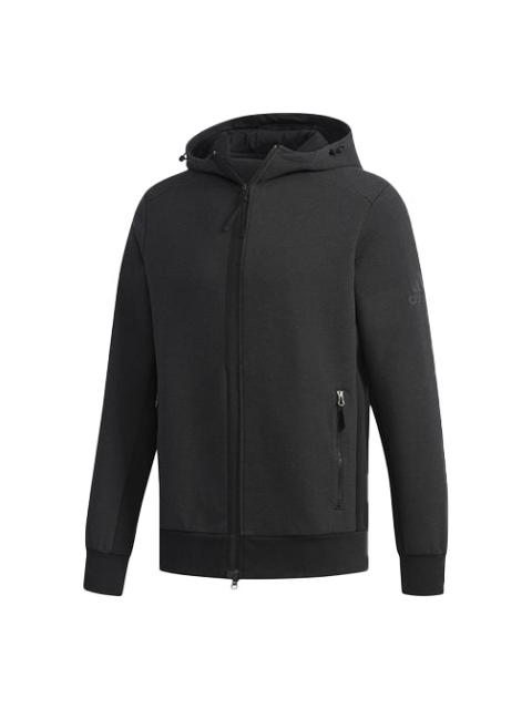 adidas Htt Double Knit Hooded Jacket Black DW4590