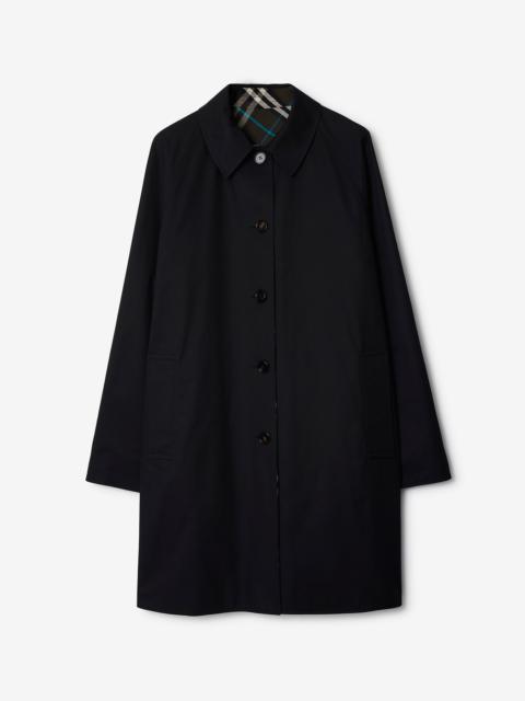 Long Reversible Gabardine Car Coat