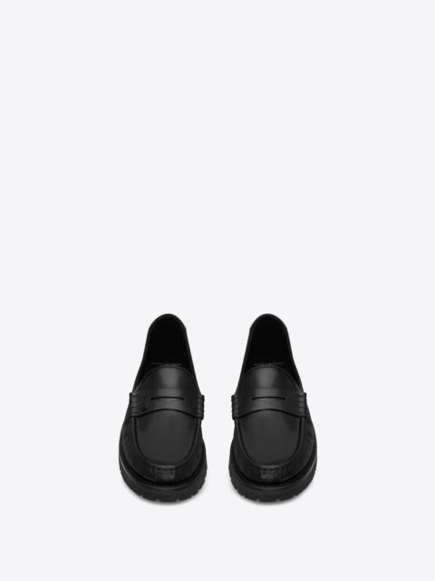 le loafer penny slippers in smooth leather