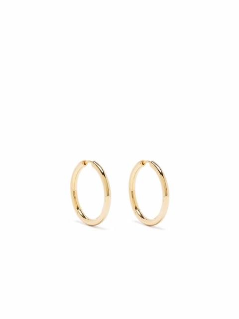 large gold-plated hoop earrings