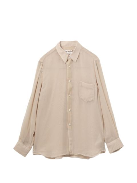 pocket collared shirt