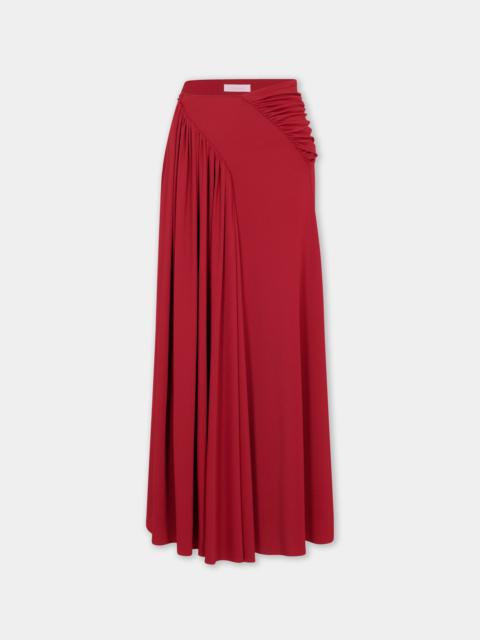 LONG SKIRT WITH RUCHED DETAILS